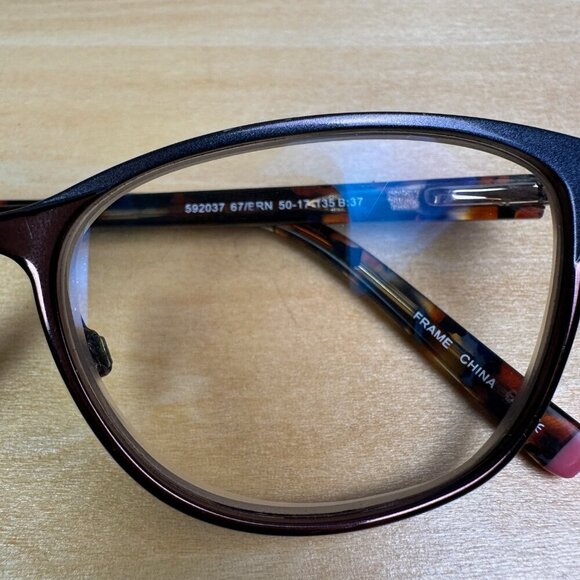 Humphrey's Eyewear Eyeglasses Two Tone Cat-Eye 592037 Tortoise Arms - Picture 2 of 6